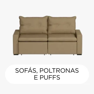 Sofa poltrona e puff em promoção