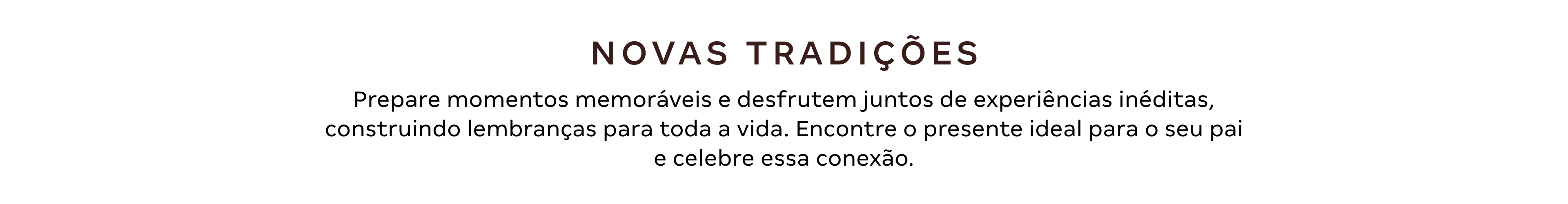 Título - Novas tradições