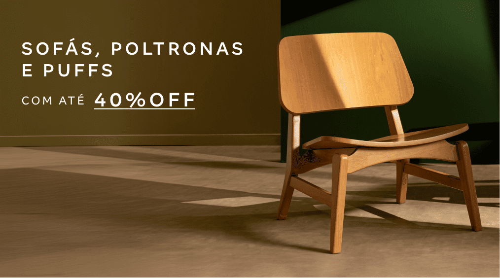Sofás, poltronas e puffs