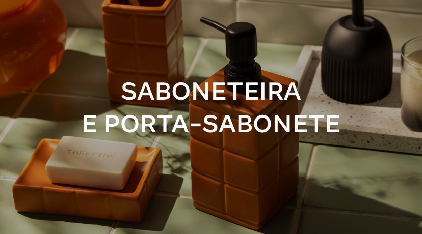 Saboneteira e porta sabonete Mosaico