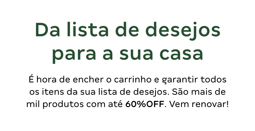 Título - Da lista de desejos para a sua casa