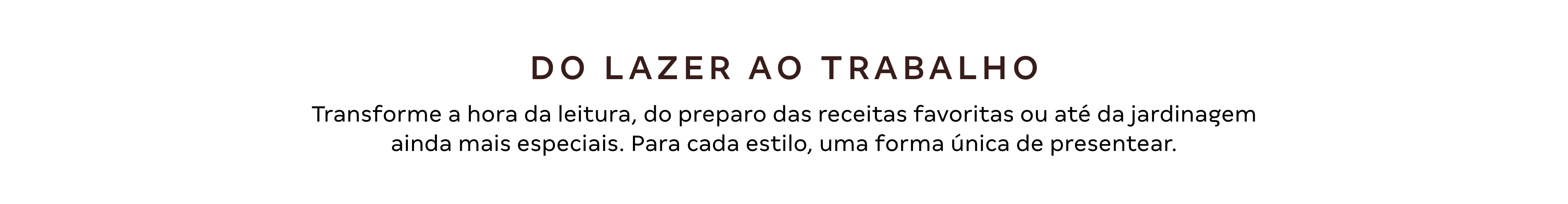 Título - Do lazer ao trabalho