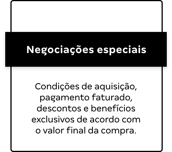 Negociações especiais