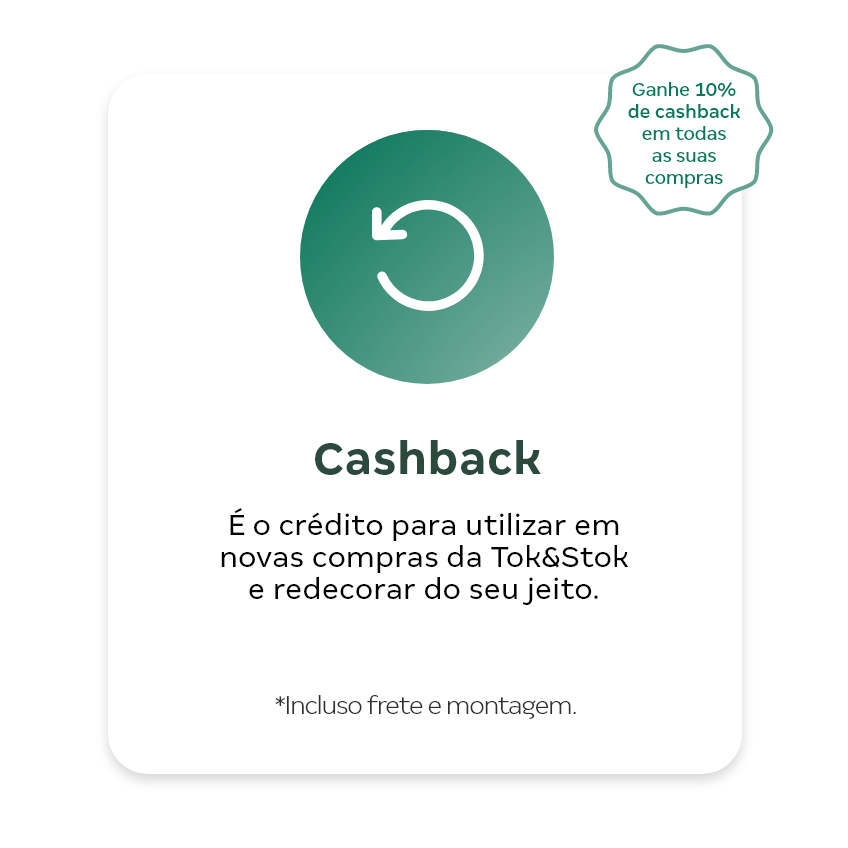 Cashback clube tok stok