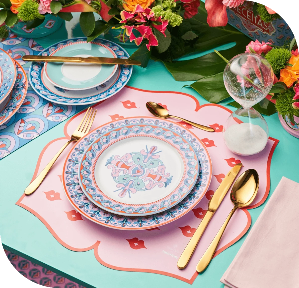 Mesa posta Raiza Costa