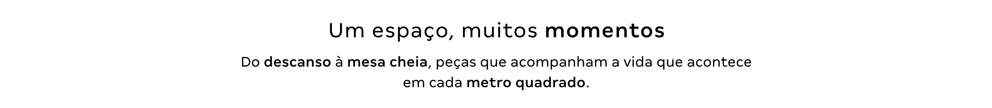 Título - Um espaço, muitos momentos