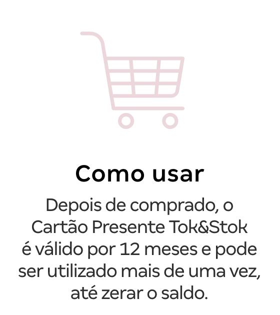 Como usar cartão presente