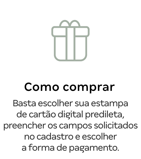 Como comprar cartão presente