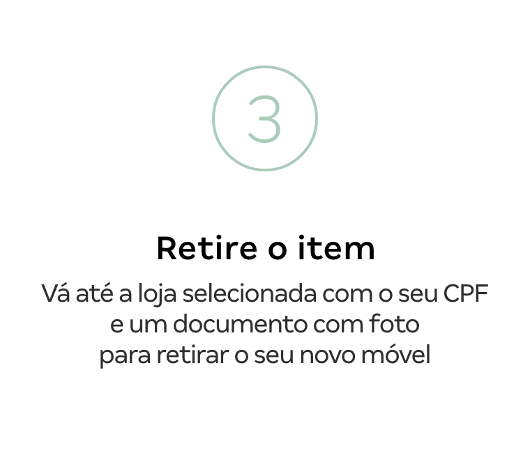 Retire o item
