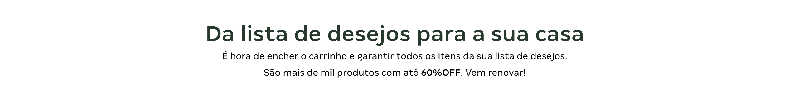 Título - Da lista de desejos para a sua casa