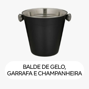 Card Balde de gelo, garrafa e champanheira